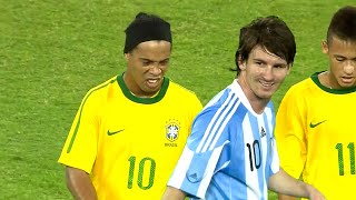 Lionel Messi Showing His Class vs Ronaldinho & Neymar in 2010