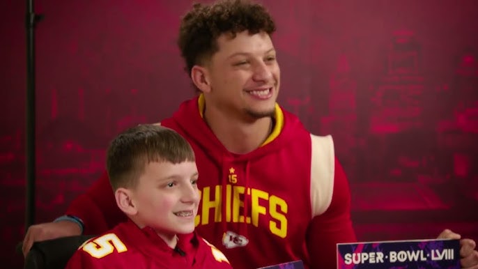 Patrick Mahomes Surprises Young Fan with Super Bowl LVIII Tickets | Kansas City Chiefs