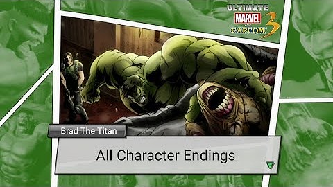 Ultimate Marvel Vs. Capcom 3 | All Character Endings |