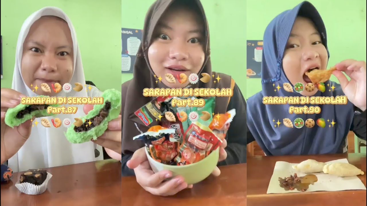 KUMPULAN VIDEO SARAPAN DI SEKOLAH😱✨ TIKTOKER IBEENG‼️🔥