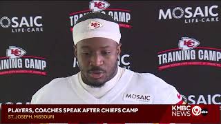WATCH LIVE: Chiefs' Eric Bieniemy, others speak after Tuesday training camp
