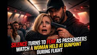 Silence Turns to Fear as Passengers Watch a Woman Held at Gunpoint During Flight