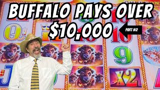 Buffalo Gold Slot Machine Paid Us Over $10,000  #2023 #4k