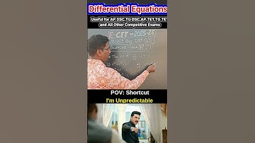 ECET- 2025 || Most IMP Questions || Differential Equations|| Trick #119 #viral || Must Watch Video
