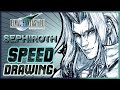 FFVII SEPHIROTH TIME LAPSE | SPEED DRAWING!!!