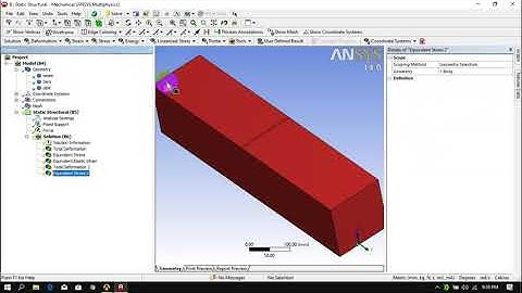 Analysis on Reinforced Concrete Beam in Ansys Workbench