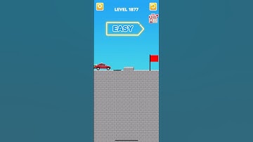 Draw bridge puzzle game level 1877 #gaming #drawing #Shorts