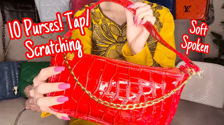 ASMR * 10 New Purses!! * Fast Tapping & Scratching * Soft Spoken * ASMRVilla
