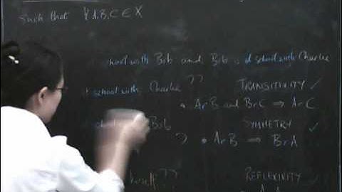 Equivalence relations 2