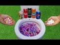 Experiment !! Mentos VS Toilet Cola, Fanta, Monster, Pepsi, Yedigün and Mentos