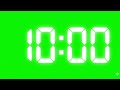 10 Minute Countdown Green Screen | 600 Seconds Timer Chroma Key | Free Editing Asset | 4K