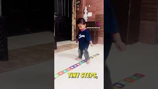 Toddler Balance Activity with Magnetic Tiles 👣 | Easy Indoor Game | Motor Skills Play