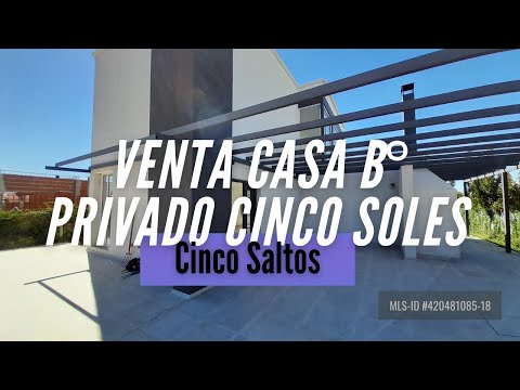 Venta de casa en barrio privado Cinco Soles , Cinco Saltos, Pcia Rio Negro.