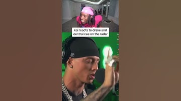 Thumbnail of Kai cenat reacts to Drake and central cee freestyle #kaicenat #drake #centralcee #freestyle #viral