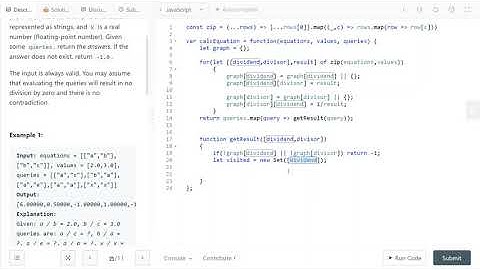 LeetCode 399. [Medium] Evaluate Division