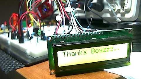 PIC16F688 Examples #1:LCD Hitachi HD44780 Interfacing 4-bit mode.