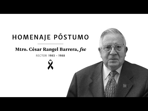 Homenaje póstumo Mtro.