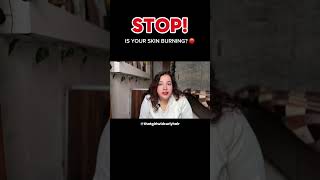 Stop! Is your skin burning? 🛑 #skincare @thatgirlwidcurlyhair