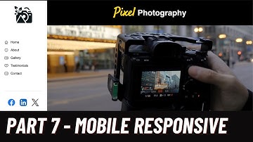 Design A Photography Website Using HTML, CSS & JavaScript (Part 7) - Responsive