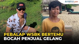 Viral, Pembalap WSBK 2021 Scott Redding Bertemu Bocah Penjual Gelang di Mandalika