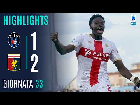 PISA-GENOA 1-2 | HIGHLIGHTS | | SERIE A ENILIVE 2025/26 — football highlights