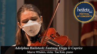 HEIFETZ 22:  Adolphus Hailstork: Fantasy, Elegy, & Caprice | Maeve Whalen, viola; Tae Kim, piano