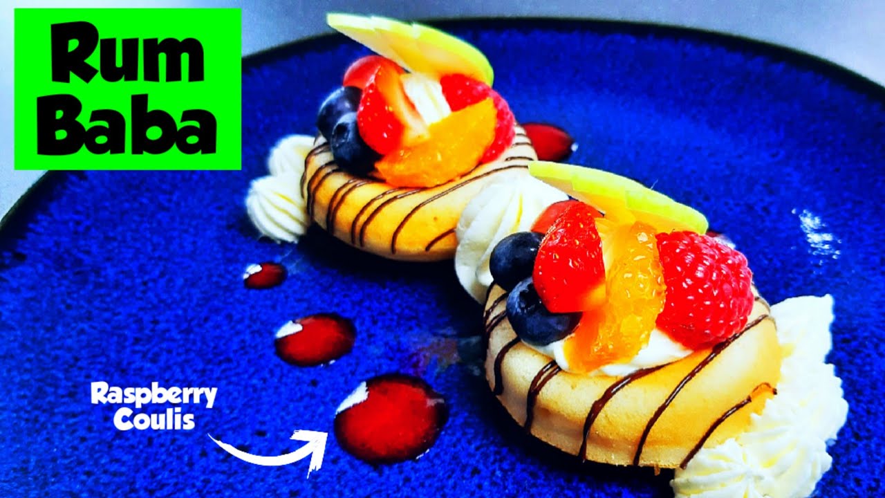 Rum Baba (Savarin) Making and Plating baking for beginners YouTube