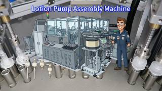Lotion Pump Cosmetics Package Pump Automatic Assembly Machine