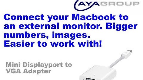 Work on a bigger monitor (Mini Displayport to VGA) - AD-MDPVGA-MF