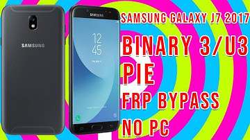 Samsung Galaxy J7 2017 (SM-J730K) Pie Google Account Bypass NO PC