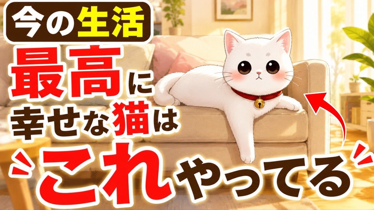 【猫の本音】実は飼い主に伝えている「最高に幸せ」のサイン【猫雑雑学】猫雑学】