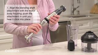 Cuisinart®  How to use the attachments on your Cuisinart hand blender! 