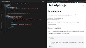 Alpine Js - Installation