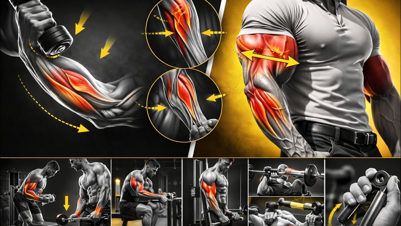 FOREARM WORKOUT for Bigger Arms 💪 | Build Thick Veins & Grip Strength ...