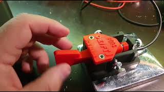Morse code (CW ) key, 3D printed, mini single lever