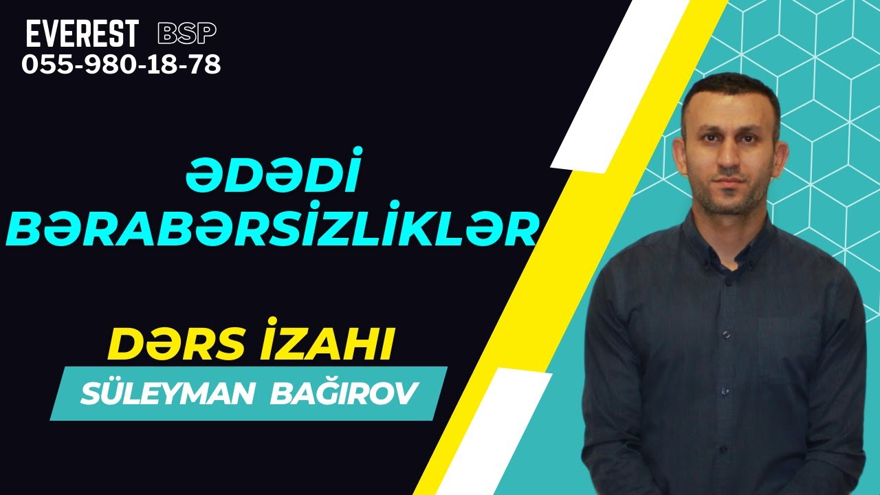 Ədədi bərabərsizliklər