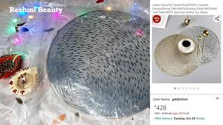 Amazon Dining Table Placemats / Dining Table Mats | Amazon Home Decor Haul | Reshmi Beauty Zone