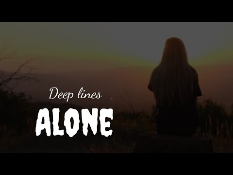 Alone | Alone Girl Status | Alone Status | Very Sad Heart Touching Shayari | Hindi