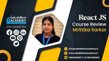 React JS Development Course Review | Webskitters Academy - Mrittika Sarkar