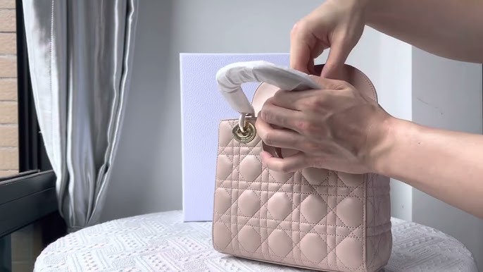 DIOR SMALL LADY DIOR MY ABCDIOR BAG/Powder Pink Cannage Lambskin