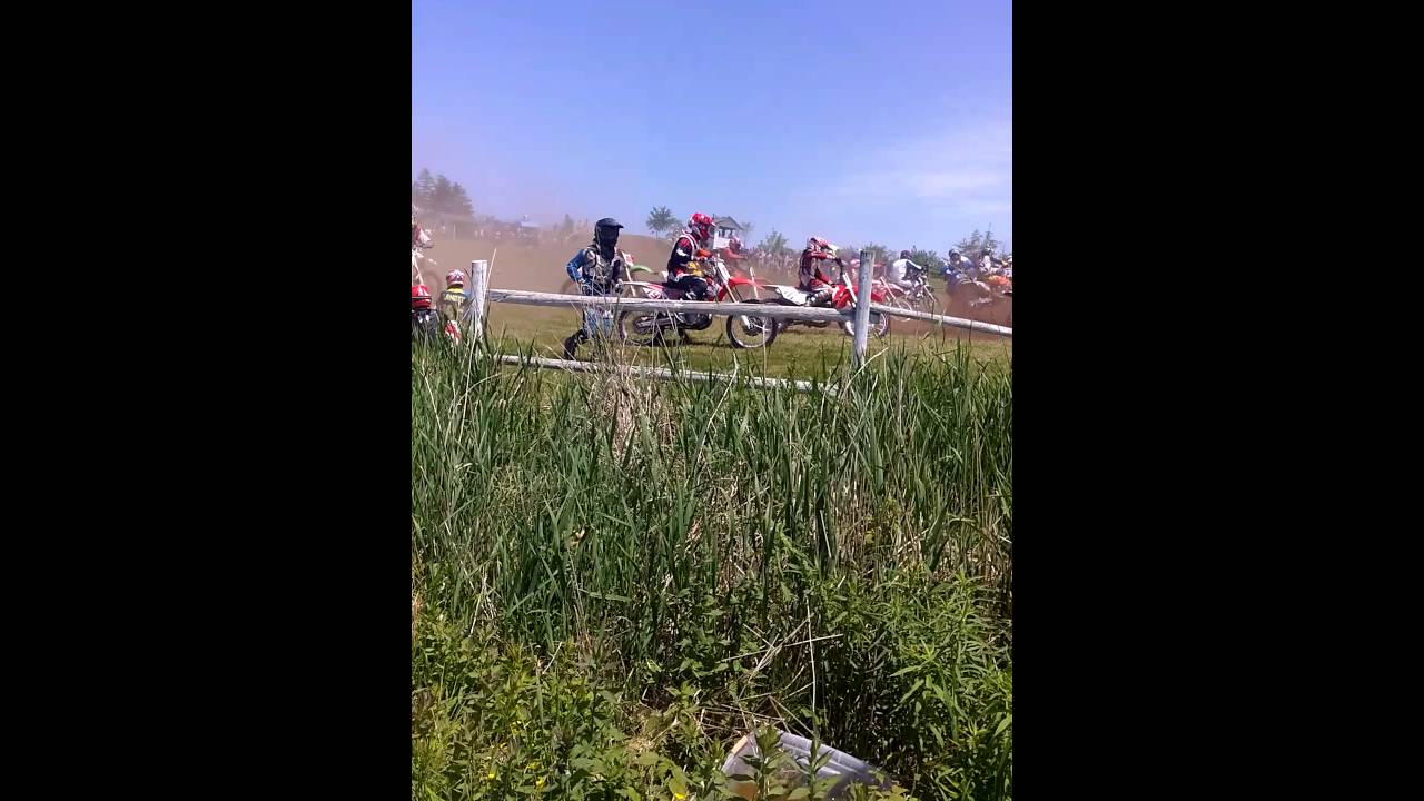 Pile up at pleasant valley mx track