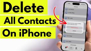 How to Delete All contacts from iPhone |  Delete Multiple contacts on iPhone
