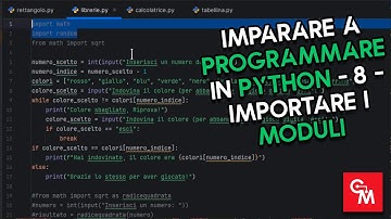 Imparare a programmare in Python - 8 - Importare i moduli