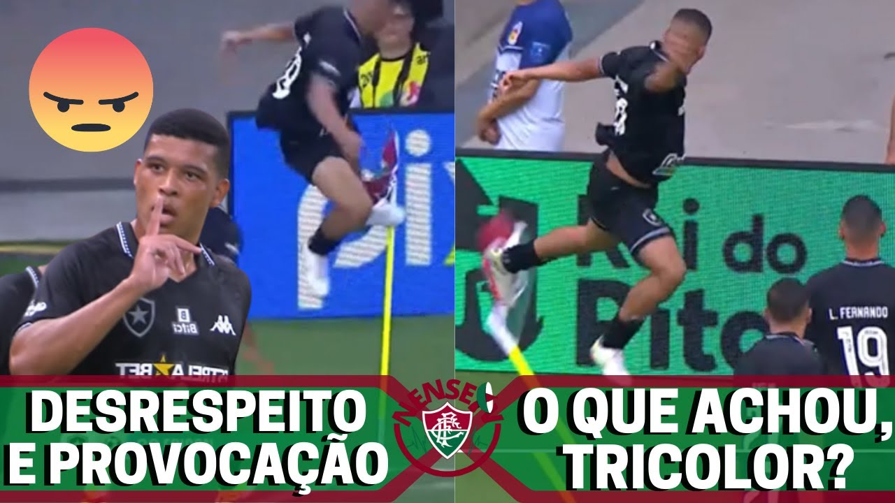  DESRESPEITO E PROVOCA O JOGADOR DO BOTAFOGO CHUTA BANDEIRA DO 