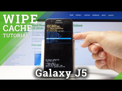 Wipe Cache Partition in SAMSUNG Galaxy J5 (2016) - Reset Cache Files