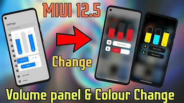 Change MIUI 12.5 Volume Bar Colour|| No Root || Working All Redmi & Poco Device