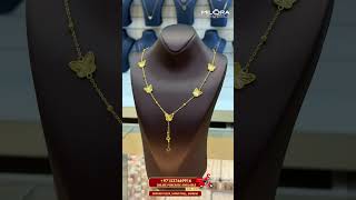 22KT Butterfly Set Collection | Elegant Gold Necklace &amp; Bracelet