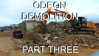 Demolition of Hartlepool Odeon Cinema . Part Three  ..