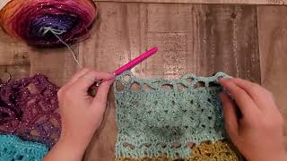 Saturday Stitch {on a Sunday} ~ Treble Arch Ground plus MCAL Scarf Part 5