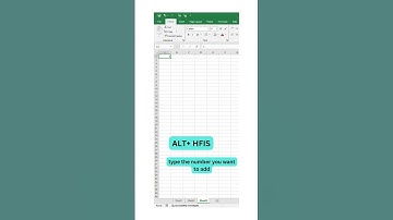 ALT + H  F  I  S in Excel  #excelshortcuts #excel #excelshots #exceltricks #exceltips #googlesheets